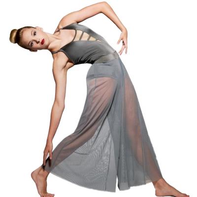 China Morden Dancewear Comfortable High Quality Women's Soft Breathable Mesh Skirt-Performance Wear Pants And Leotard For Girls for sale