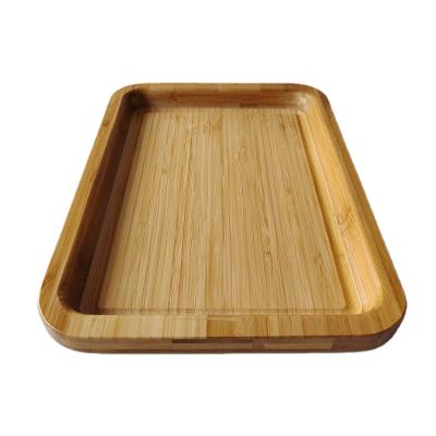 China New High Quality Bamboo Tray Bamboo Tea Set Around Square Safe Environmentally Friendly Bamboo Tray for sale