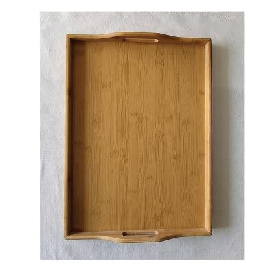 China Simple home rectangular bamboo tray hotel restaurant tea set tea tray wholesale bamboo tray for sale