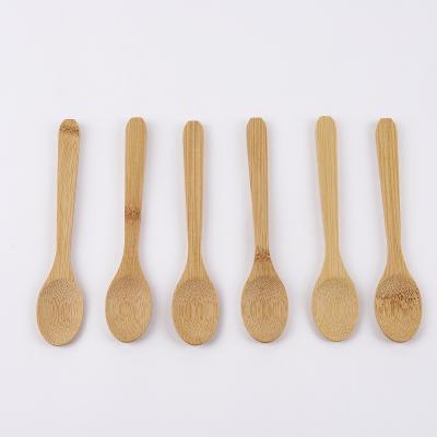 China Low Price Disposable Health Ice Cream Eco - Friendly Coffee Honey Bamboo Spoon for sale