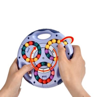 China Plastic Amazon Success 3 in 1 Cube Toy Rotating Magic Bean Fingertip Toy Spinner Fidget Puzzles Stress Release Decompression Cube for sale