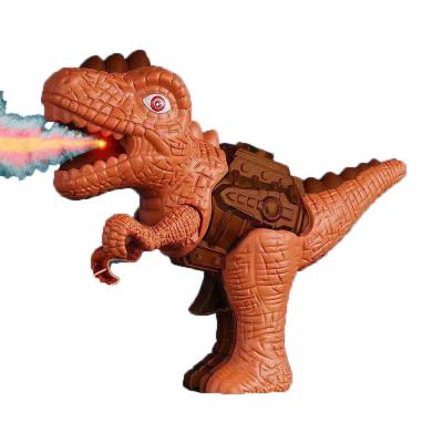 China Kids Summer Plastic Electric Smoke Dinosaur Small Fire-Breathable Squit Spray Mist Light And Music Toy Gun Gifts With Sound OEM for sale