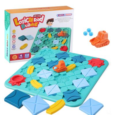 China Plastic Blocks Toys Construction Car Maze Track Educational Board Game Road Builder Brain Teaser Puzzle Logical Training Kids for sale