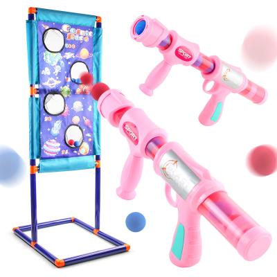 China Shooting Playing Games Kids Indoor Sports Bullet Shooting Gun Foam Ball Airsoft Soft Toys Set Target Game Shooting Toy For Kids for sale