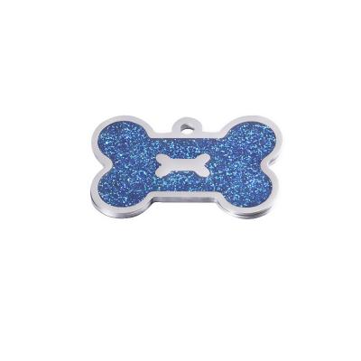 China CLASSIC Cute Paw Print Colorful Stainless Steel Paw Pendant Colorful Dog ID Charms Pet DIY Accessories Bone Shape Charms for sale