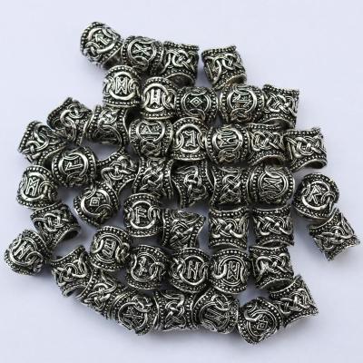 China Viking Rune Beard Beads punk 24pcs for beads an set for jewelry making for sale