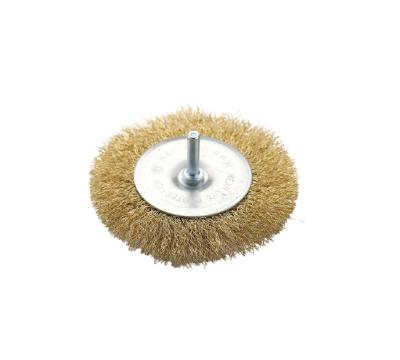 China China Selling Gold Online Wear Resistant POLISHING Wire Brush Custom Copper Coated Steel Wire Brush for sale