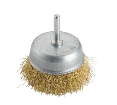 China China Best Low Price 4500 RPM POLISHING Copper Coated Steel Wire Cup Brush Durable Wire Brush for sale