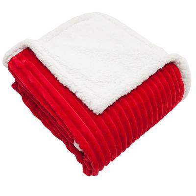 China Disposable Home Textile Bedshe Christmas Heavy Throw For Sofa Woven Blanket for sale