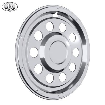 China Stainless Steel Hubcap 22.5 T304 Stainless Steel For European Trucks / Buses Steel Wheel for sale