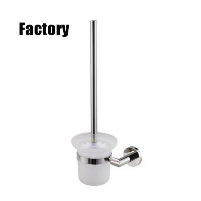 China Modern Wall Mounted Shower Room Stainless Steel Toilet Brush Cup Holder Storage For Hotel Bathroom Accessories for sale