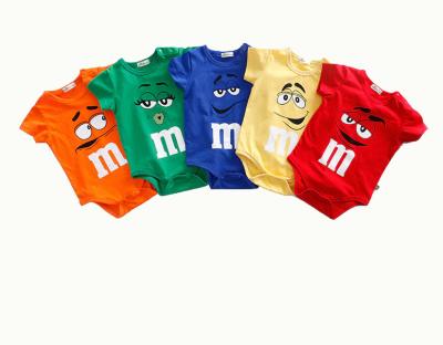 China 100% Baby Boy Girl Clothes Ropa Cartoon Baby Overalls Summer Cotton Rompers 100% Cotton Newborn Infant Bodysuit for sale