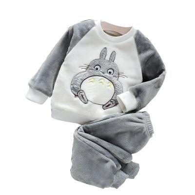 China Long sleeve children's sleepwear kids pajamas children's pajamas quantity printing cotton techniques article time advance pattern thermal casual pajamas for sale