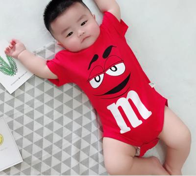 China 100% Baby Boy Girl Clothes Ropa Cartoon Baby Overalls Summer Cotton Rompers 100% Cotton Newborn Infant Bodysuit for sale