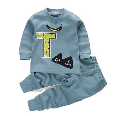 China Boys Thermal Sleepwear Fits Long Kids 100% Cotton Clothes Sets Motor T-shirts 2-Pieces Pants Sets Kid Pajamas 2 3 4 5 6 7 Years Old for sale