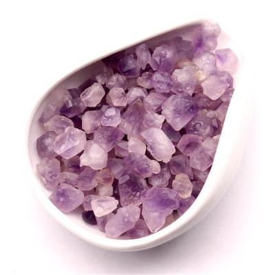 China China Small Amethyst Gravel Natural Amethyst Group Grain Gravel Ornaments Single-Sharp Crystal Stone for sale