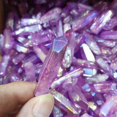 China China Wholesale Angel Halo Mounted Quartz Crystal Dot Stick Quartz Crystal Decoration for sale