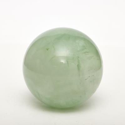 China Wholesale Natural Green Cyan Crystal Ball Light Fluorite Sphere From China Direct Selling for sale