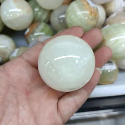 China China Wholesale Natural Polished Afghani Jade Ball Processing Crystal Ball Home Decoration for sale