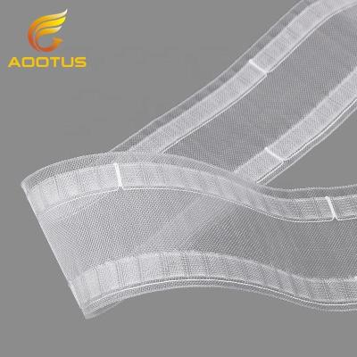 China Easy Installation Good Quality Transparent Wave Curtain Strip Assemble S Pleat Strip For Ripple Pleat Curtains for sale