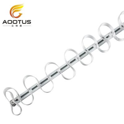 China Easy Installation Factory Price Ripple Fold Up Curtain Track Accessories Curtain Track Accessories Luxury Wave Curtain Track S Type for sale