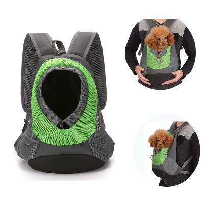 China Wholesale Soft Stocked Mesh Pet Carrier Dog Cat Travel Bag Backpack for sale