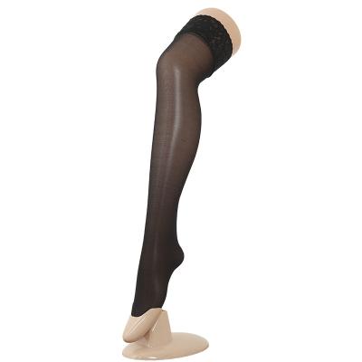 China New Design YJ67 Antibacterial Female Nylon Tights Thigh High Sexy Seamless Stockings With Lace for sale