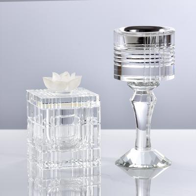 China mubkhar Anti-odor wedding decoration crystal glass censer for sale