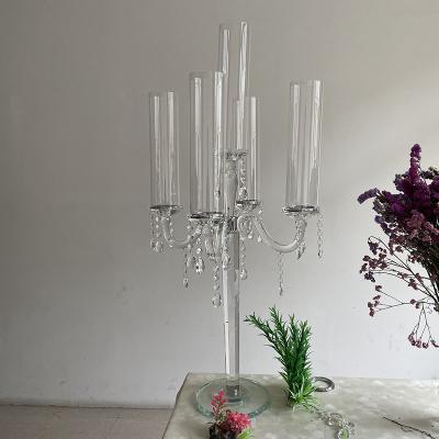 China Weddings 5am Crystal Candelabra For Wedding Decoration for sale