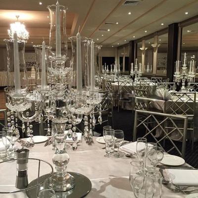 China Weddings 9am Crystal Candelabra For Wedding Decoration for sale