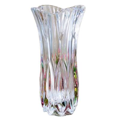 China New classic/postmodern wholesale cylindrical crystal vase for sale