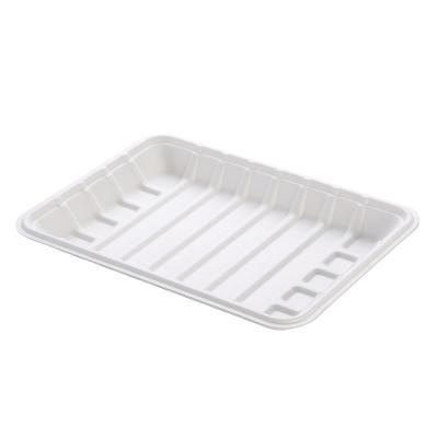 China New Arrival Supermarket Disposable Sugarcane Bagasse Tableware Disposable Biodegradable Meat Tray for sale