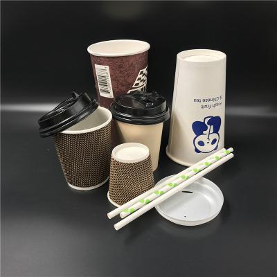 China 100% 12oz Disposable Biodegradable Eco Friendly Wholesale Biodegradable Take Away Single Wall Wrapping Paper Coffee Cup For Hot Drink for sale