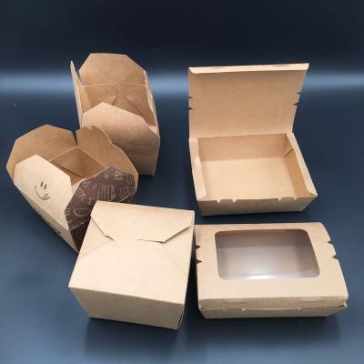 China Biodegradable Disposable Eco Friendly Compostable Factory Direct To Take Away Biodegradable Wrapping Paper Food Bowl Restaurant Snack Eco Disposable Paper Gift Box for sale