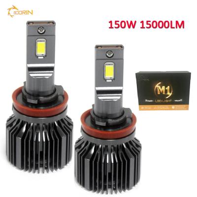 China car led light motorcycle automobile led headlight bulb 360 degree h7 h11 9005 9006 h4 canbus 55w 75W 150w high power M1 led headlight focus for sale