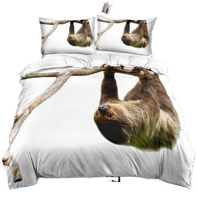 China Nondisposable bedding set queen bedding 3d print design polyester bedding set for sale