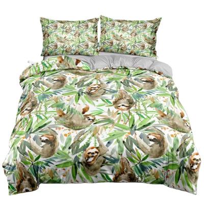 China Nondisposable Design 3d Bed Sheet Bedding Set Jiangsu Textiles Microfiber King Size Bedding Set for sale