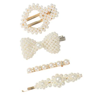 China Korean Style/Korean Style Wholesale Ladies Bead Hair Clip Set Korean Fashional Hair Accessories Hair Clip For Girls Accessories for sale