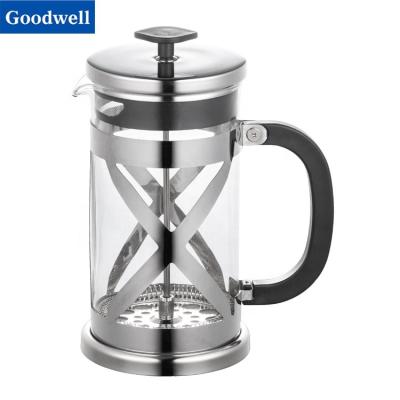 China Popular *Amazon Viable Glass Stainless Steel French Press and Coffee Press Stainless French Press Coffee Maker 1000ml for sale