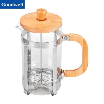 China Popular *Amazon Viable Glass Stainless Steel French Press and Coffee Press Stainless French Press Coffee Maker 1000ml for sale