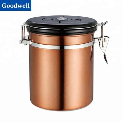 China Amazon viable hot sale popular stainless steel coffee storage container kitchen canister sets. for sale