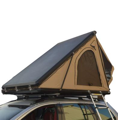 China Aluminum Hard Top SUV Motorhome Roof Top Shell 4x4 Straight Bracing Type With Roof Rack for sale