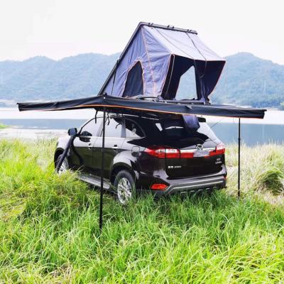 China Hot Sale 4wd SUV Camper Tent Aluminum Triangle Car Straight Tying Type Hard Shell Roof Top Tent for sale