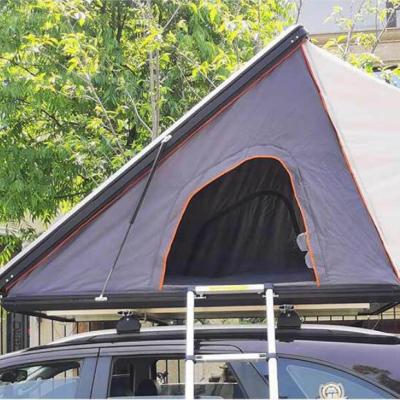 China 4x4 Triangle Hard Top Aluminum Auto Car Roof Top Tent Straight Bracing Type Hard Shell Camper for sale