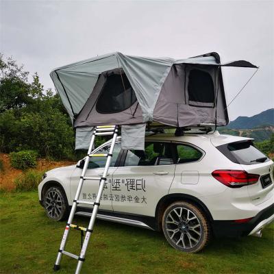 China Extended Type 4x4 Rooftent Solar Noise 4 Person Hard Shell Car Roof Top Tent For Camping for sale