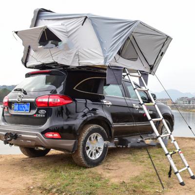 China Jeep Wrangler Hard Top Large Folding Car Camping Extended Type ABS Hard Shell Roof Top Tent for sale