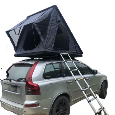 China Straight Tying Type Camping Outdoor Tent Shell Roof Top Tent Hard Top RTS 4 People Tent Car Side Roof SUV for sale