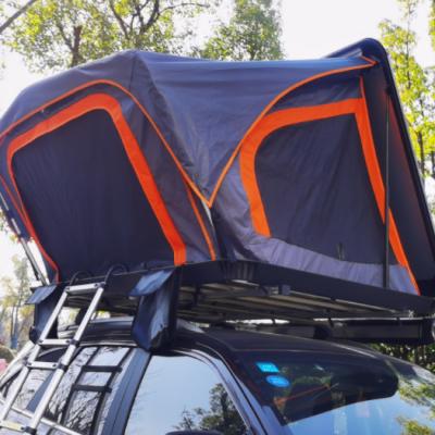 China Straight Tether Type 2021 New 4x4 Outdoor Motorhome Roof Top Tent 4 Person Hard Shell Rooftop Tent With Annex For Sale for sale