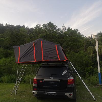 China Straight Tether Type 5 Person 2 Room 4x4 Truck SUV Outdoor Camping Aluminum Hard Shell Car Roof Tent For Sale for sale