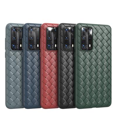 China Custom luxury waterproof leather phone case for p40 pro phone case sublimation phone case leather for sale